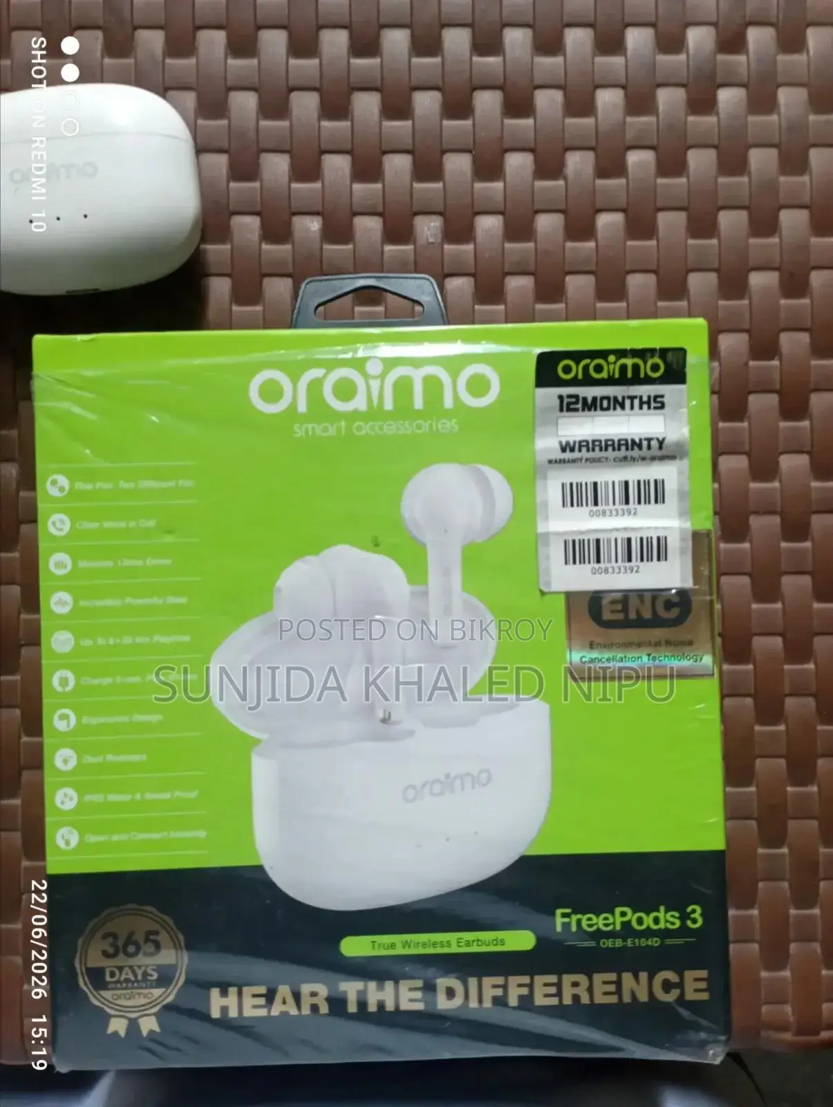 Oraimo Free Pods 3