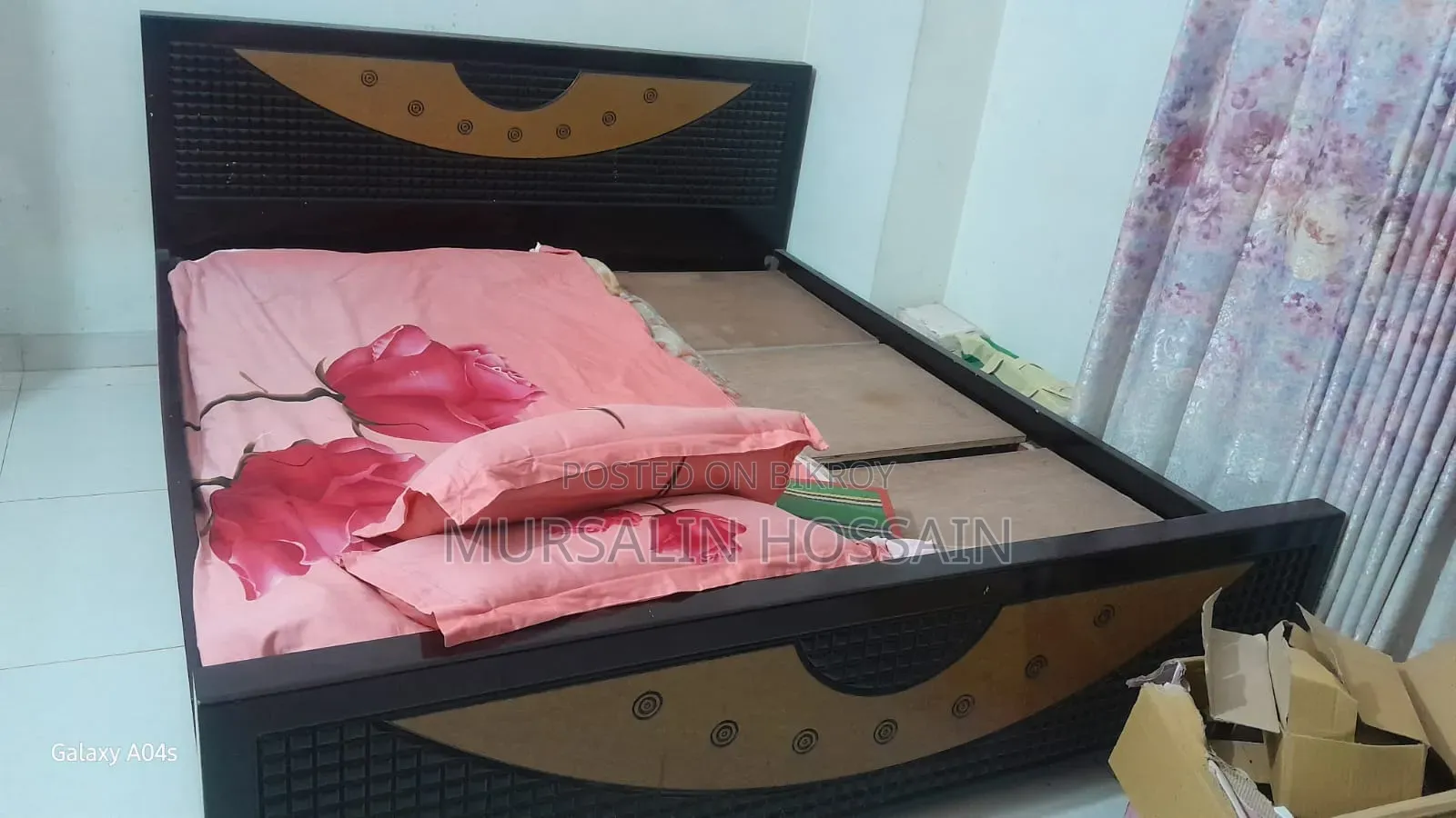 Bed 6/7 Feet Black