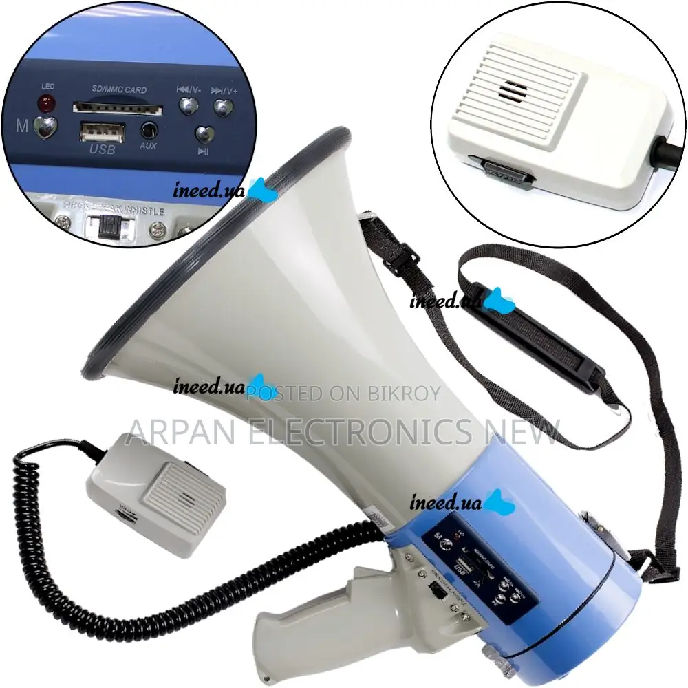 Available 30-Watt Amplifier Uni-Fex TR-320-RBT Megaphone