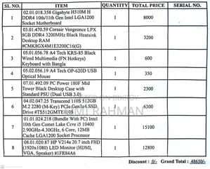 Desktop Computer 8GB Intel Core I5 SSD 512GB