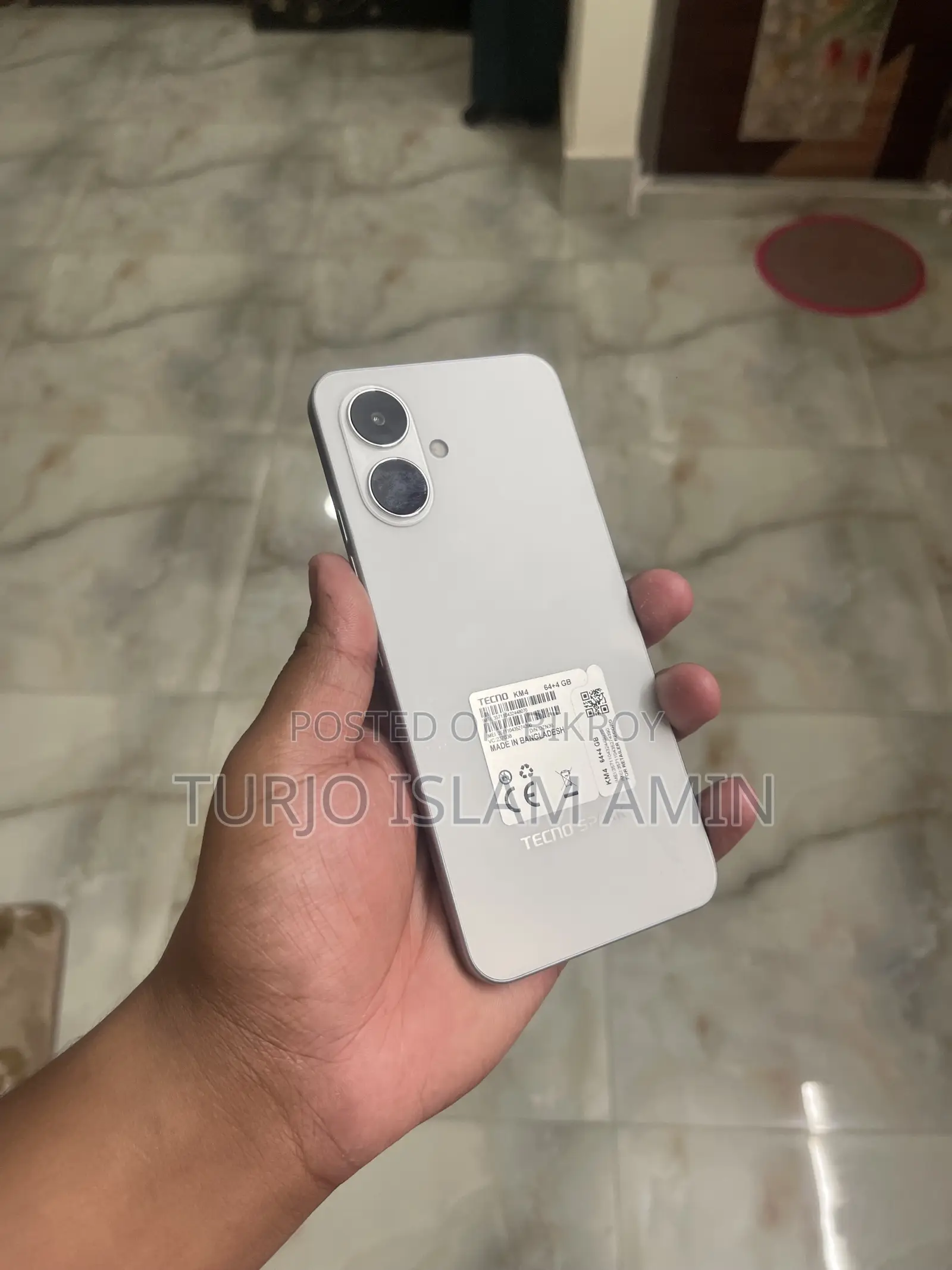 নতুন টেকনো স্পার্ক গো ৬৪ জিবি সাদা