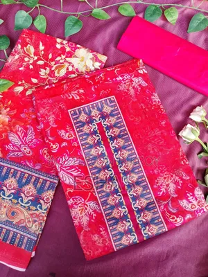সুতি থ্রি পিস