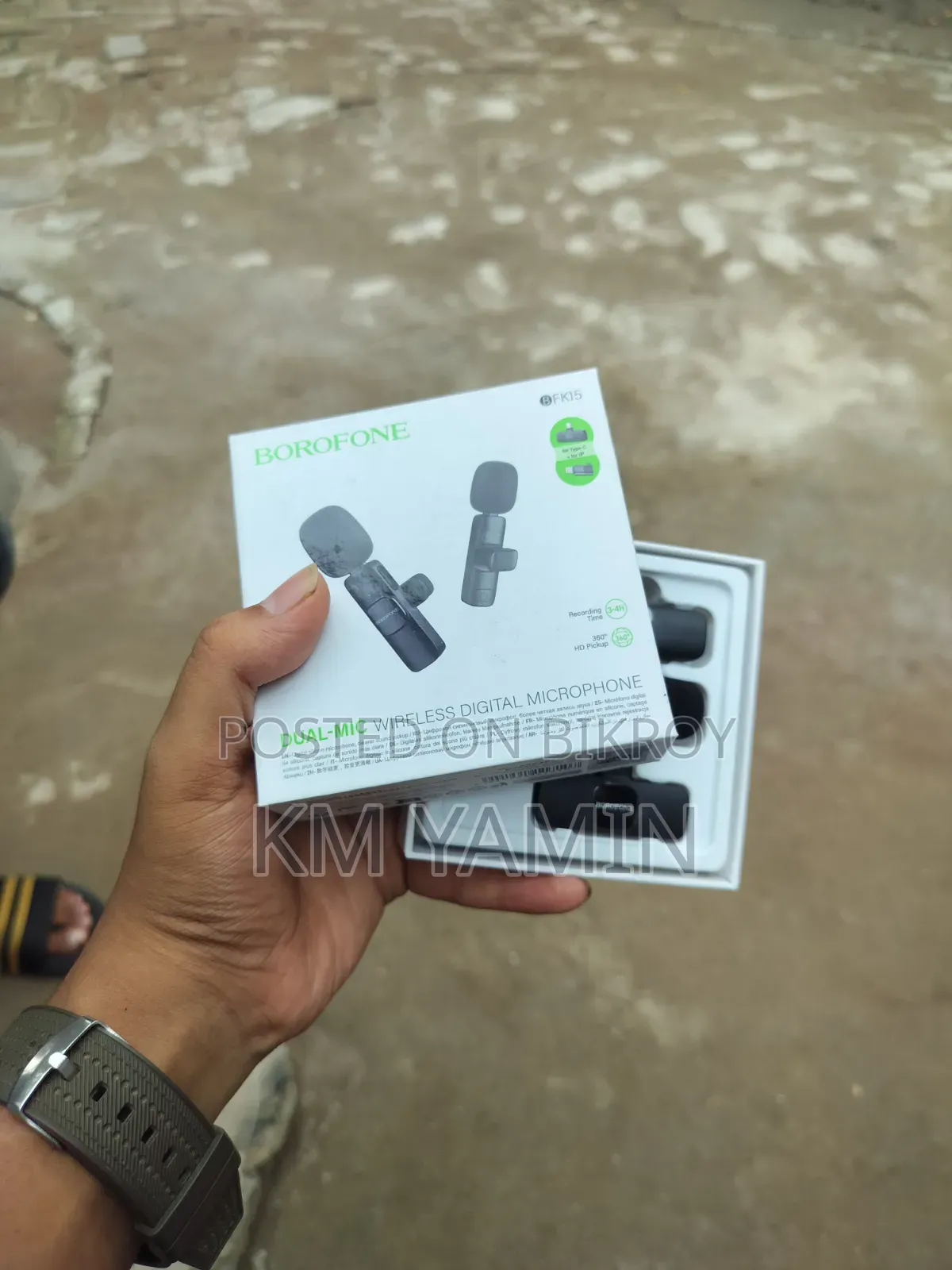 Borofone FK15 Dual-Mic Wireless Digital Microphone