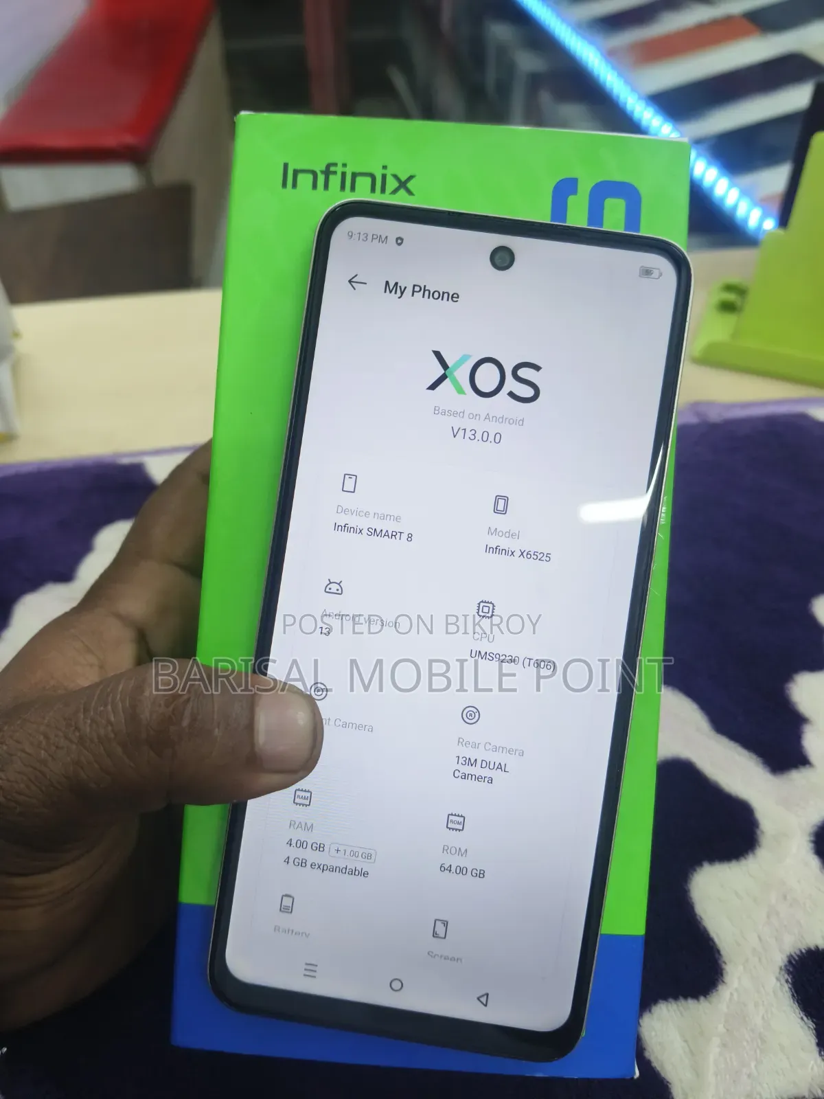 Infinix Smart 8 64 GB Yellow