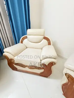 Pure Leather Sofa Set 3 Feet by 2.5 Feet
