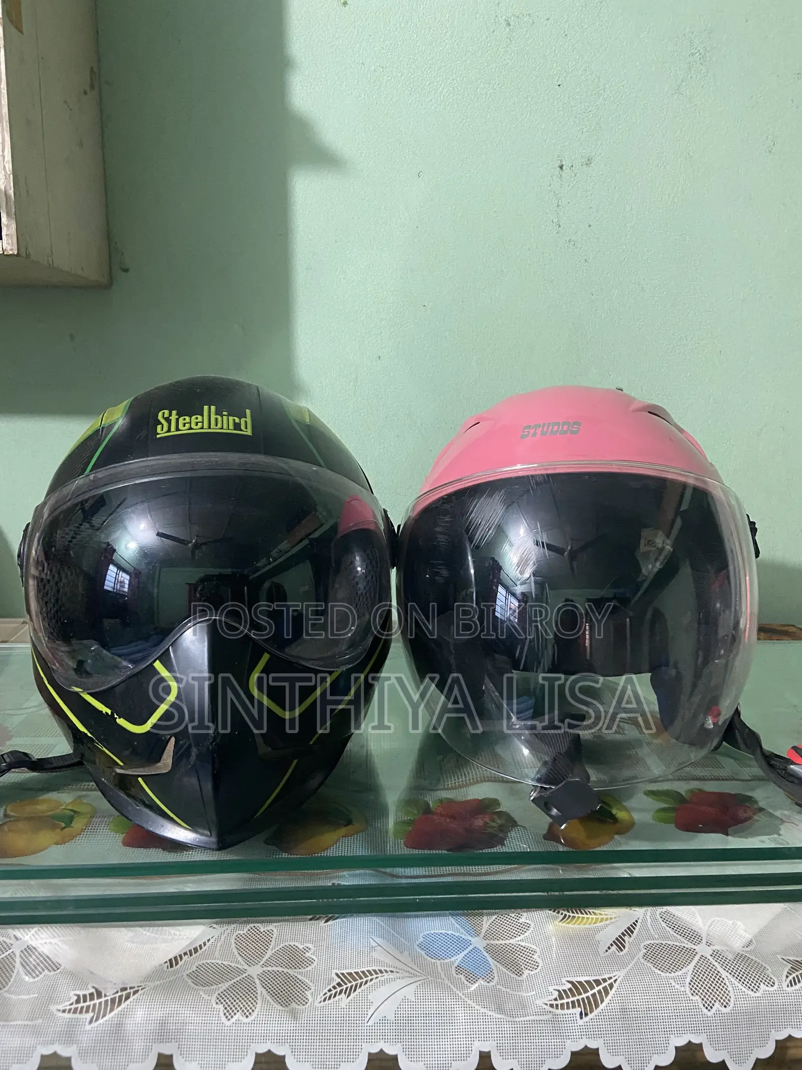 2 Good Quality Helmets for Sale.