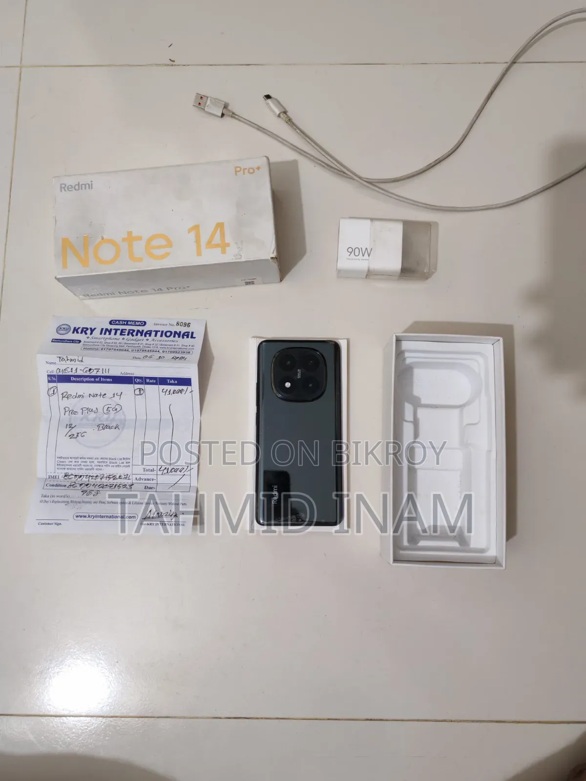 Xiaomi Redmi Note 14 Pro+ 5G 256 GB Black