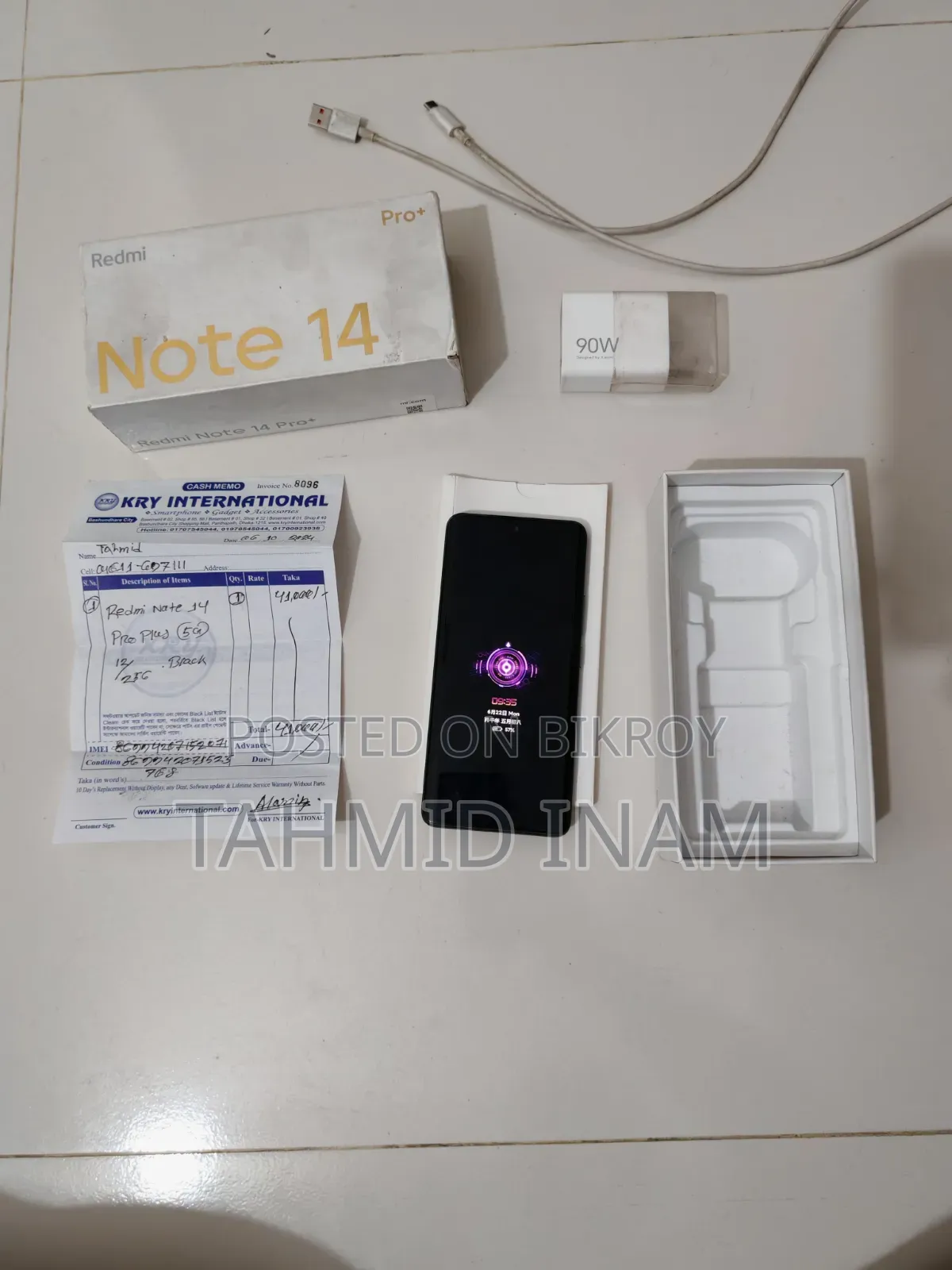 Xiaomi Redmi Note 14 Pro+ 5G 256 GB Black