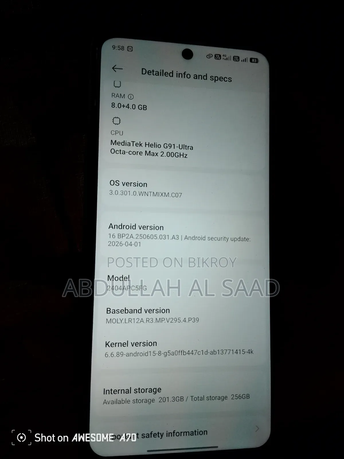 Xiaomi Poco M6 Pro 256 GB Silver