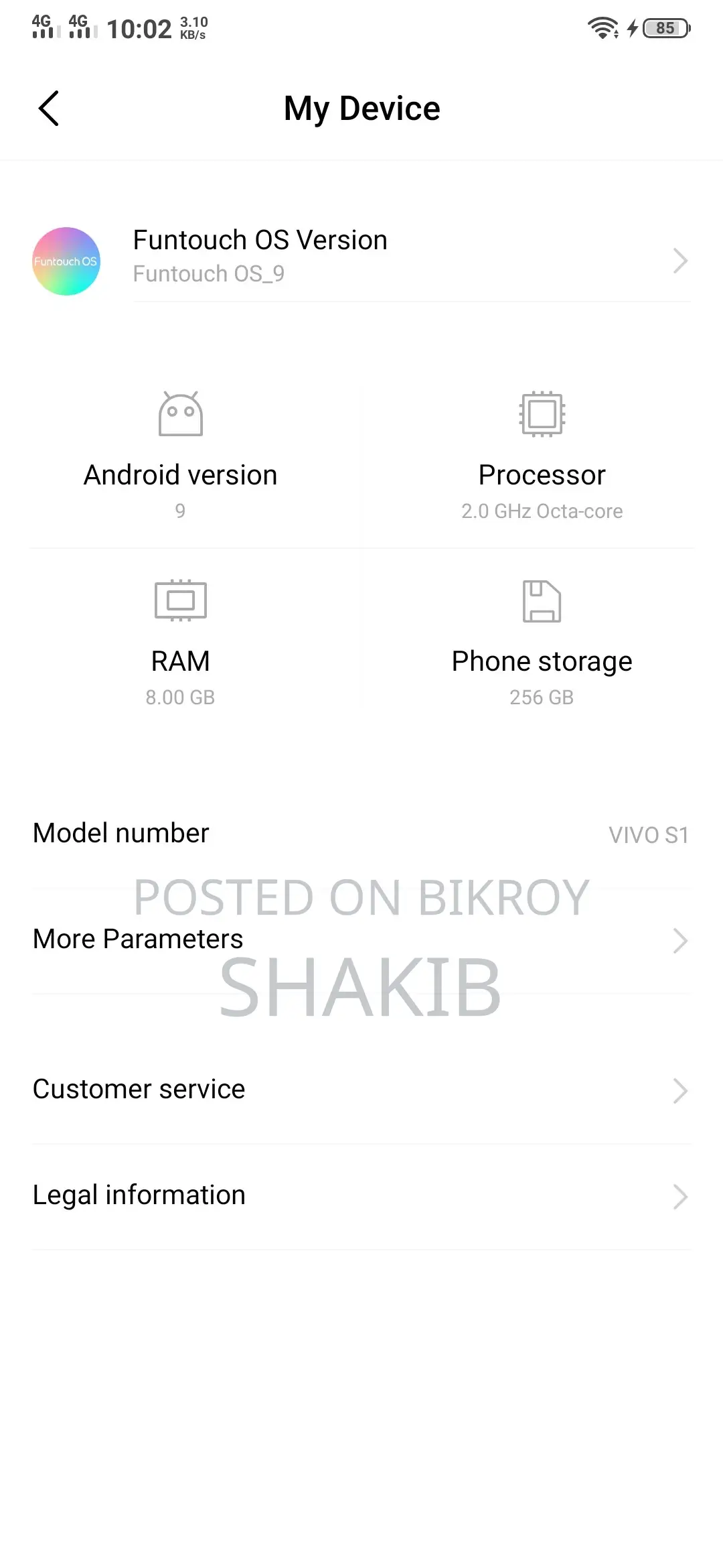 Vivo S1 128 GB Purple