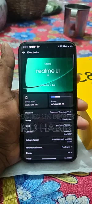 রিয়েলমি সি৮৫ প্রো ১২৮ জিবি