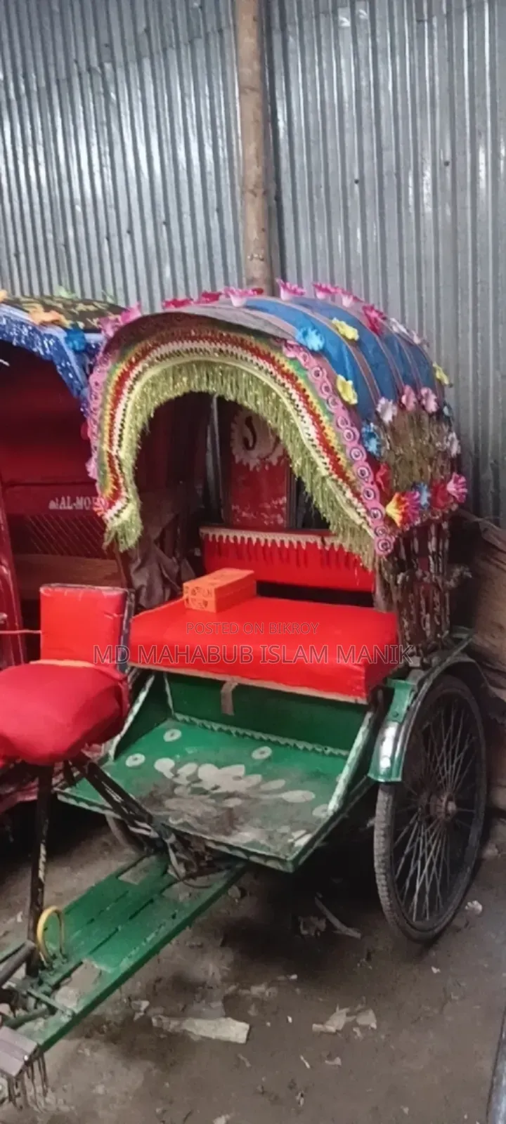 Rickshaw running battery with new charger, need money