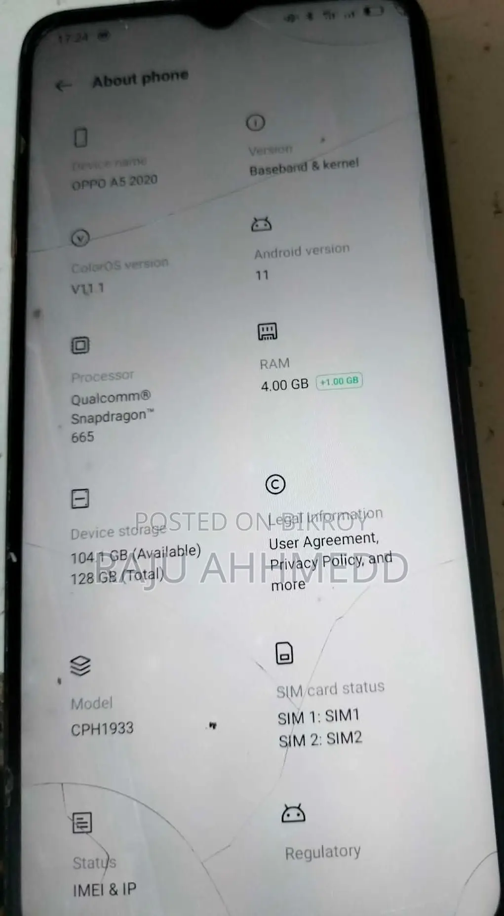 Oppo A5 128 GB Black