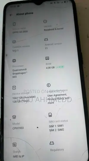 Oppo A5 128 GB Black