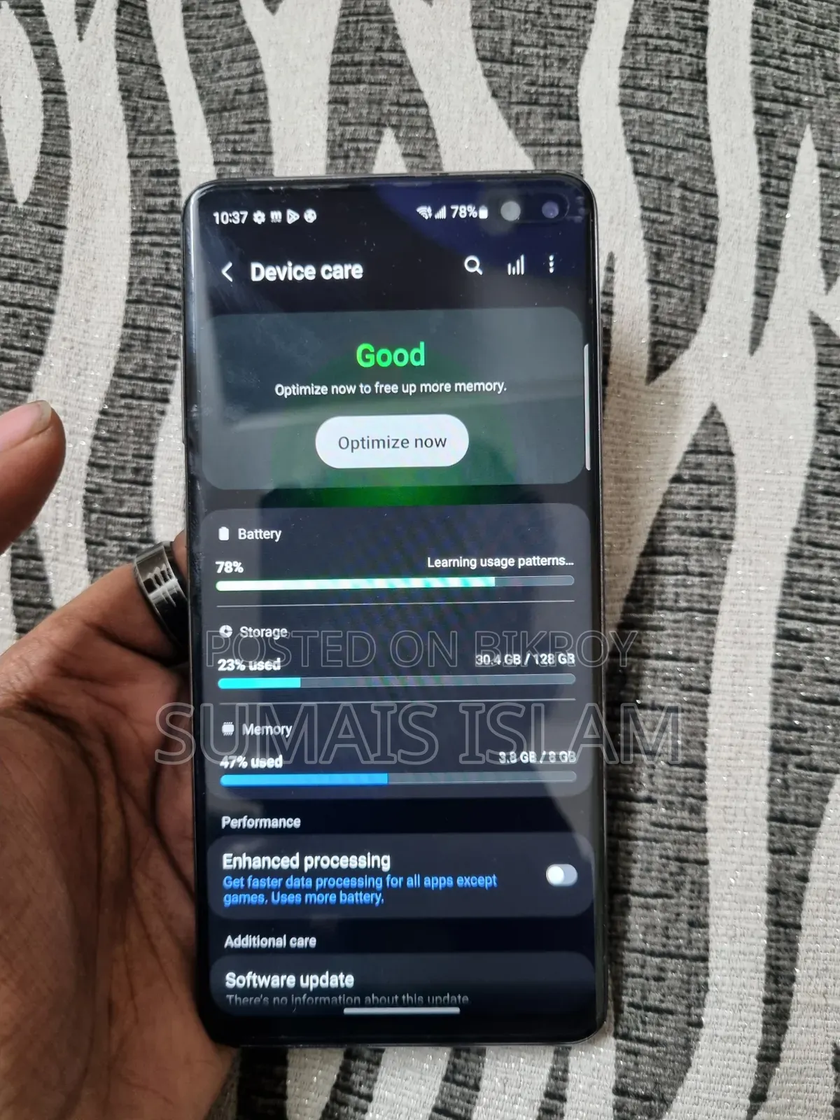 Samsung Galaxy S10 Plus 128 GB Blue