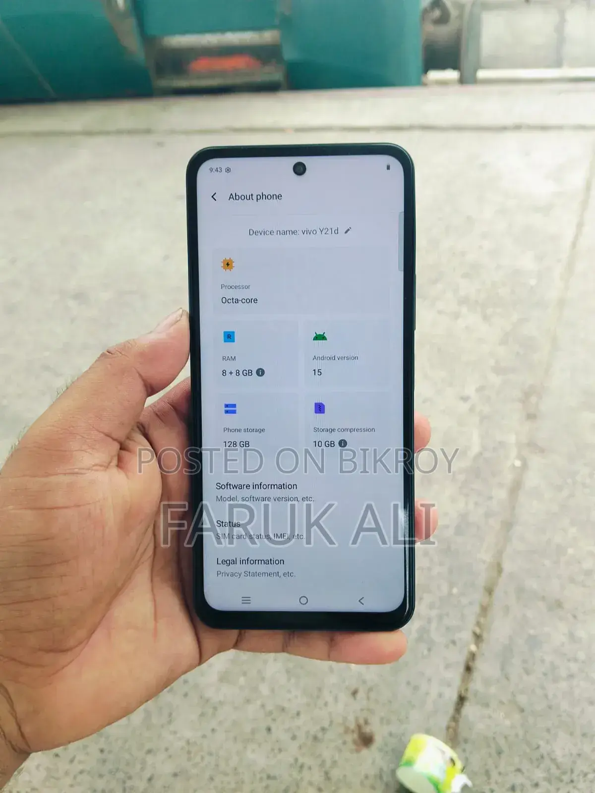 Vivo Y21d 128 GB Green