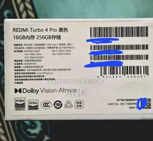 Xiaomi Redmi Turbo 4 Pro 256 GB Black