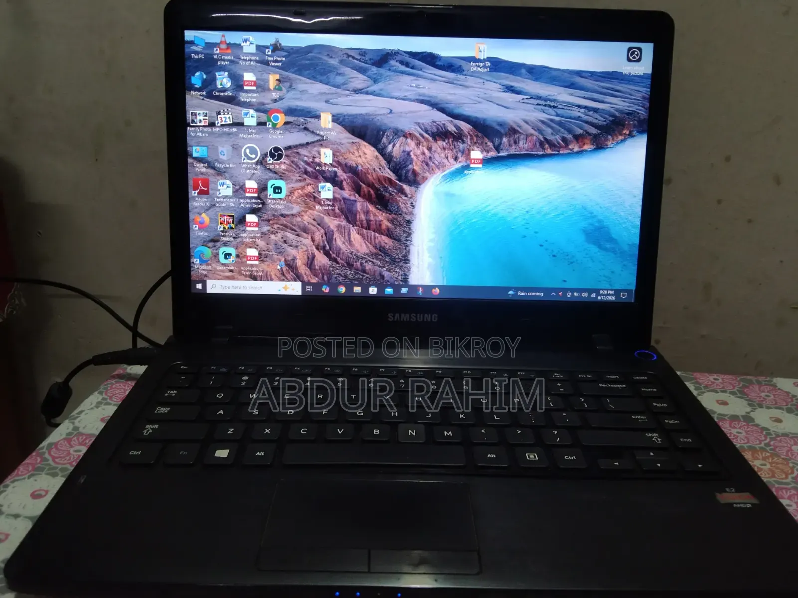 Laptop Samsung 4GB AMD Ryzen 5 HDD 500GB