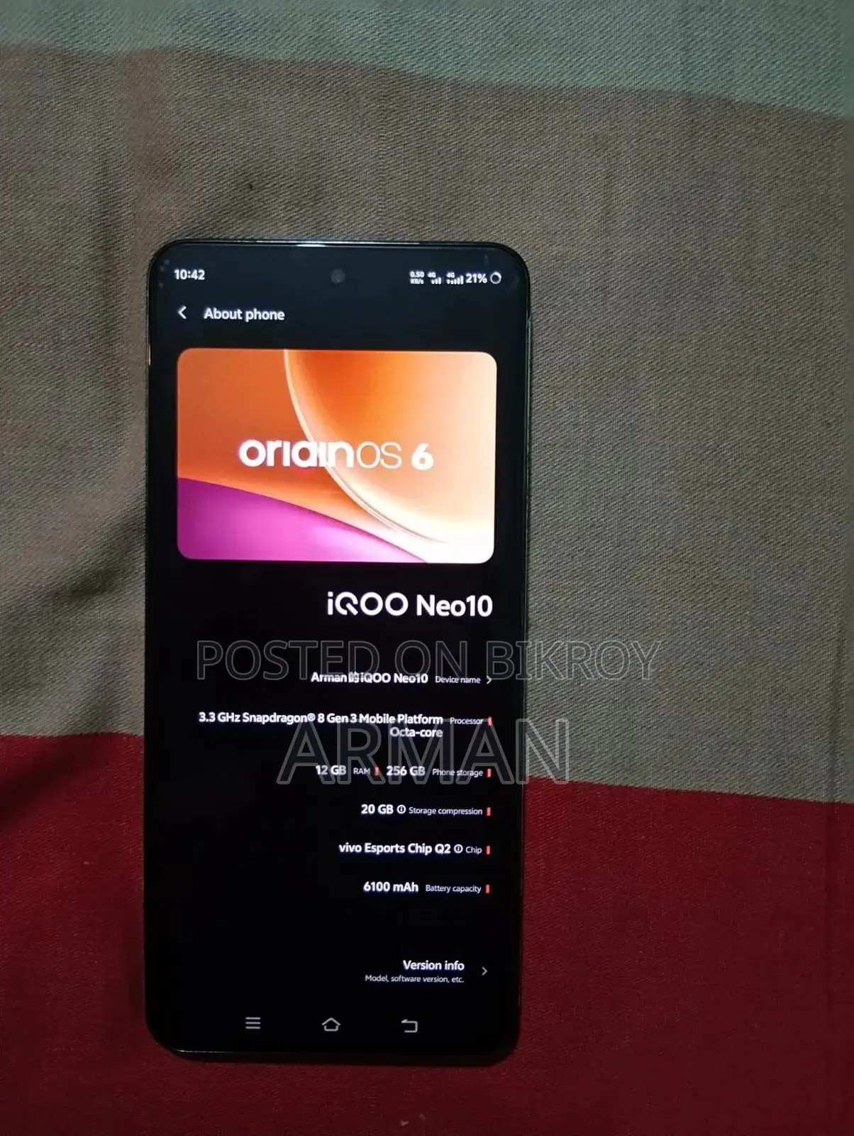 iQOO 256 GB Black
