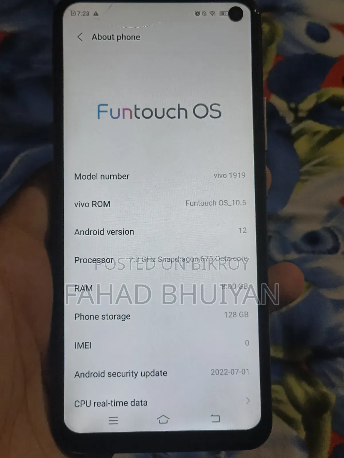 Vivo V19 128 GB White