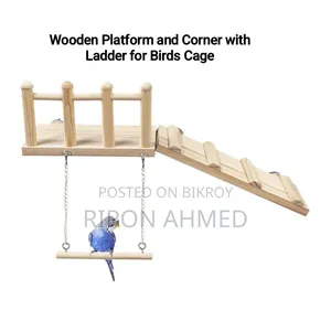 Toy set for birds (platform with ladder) - 1 piece