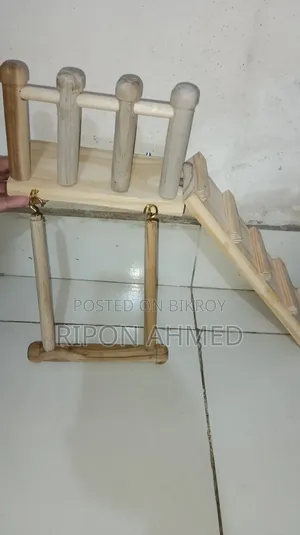 Toy set for birds (platform with ladder) - 1 piece