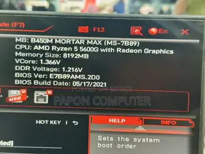 Desktop Computer 8GB AMD Ryzen 5 SSD 512GB