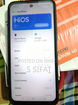 Tecno Spark 40 128 GB Black