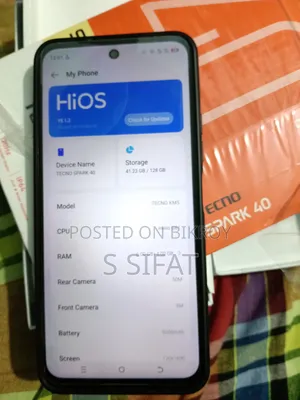 Tecno Spark 40 128 GB Black