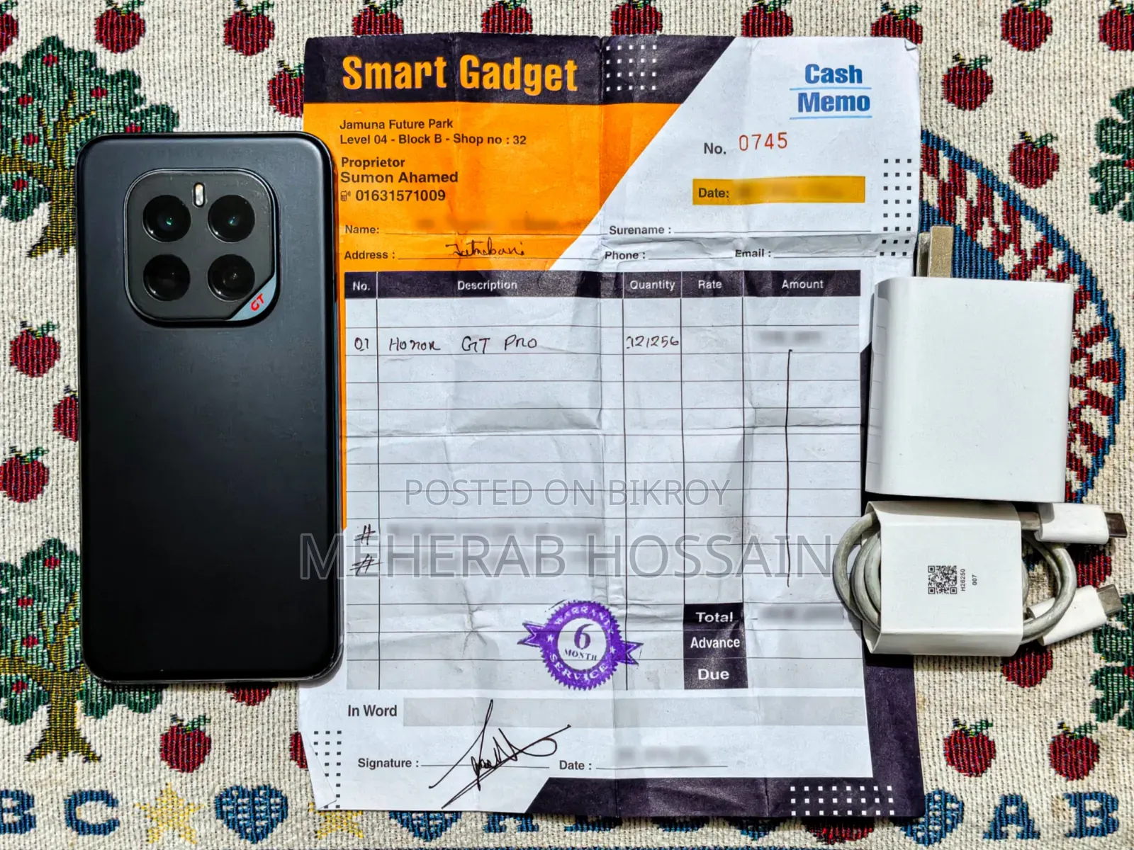 Honor GT Pro 256 GB Black