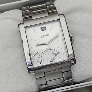 Esprit Rectangular Stainless Steel Men's Watch