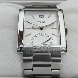 Esprit Rectangular Stainless Steel Men's Watch