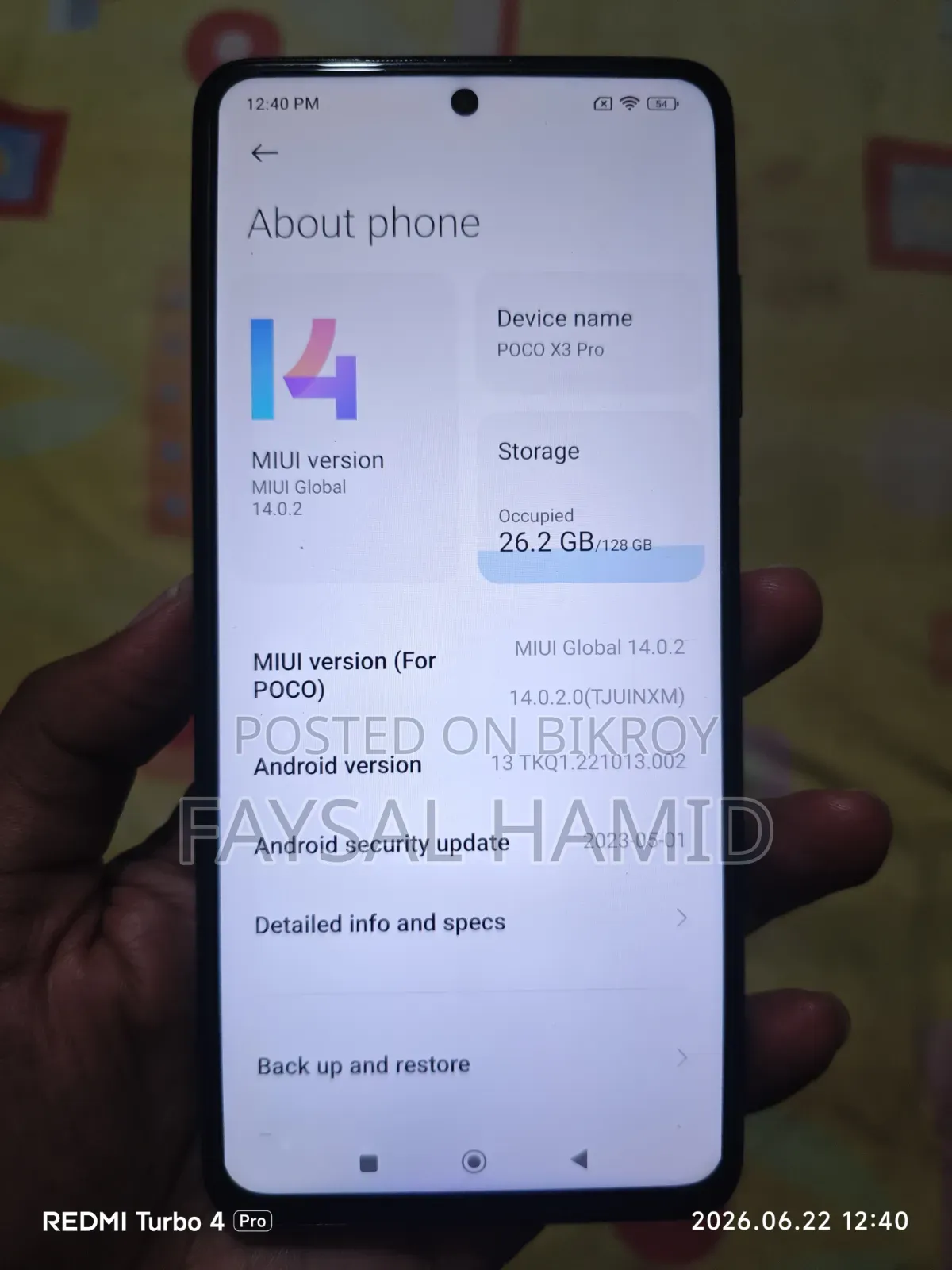 Xiaomi Poco X3 Pro 128 GB Blue