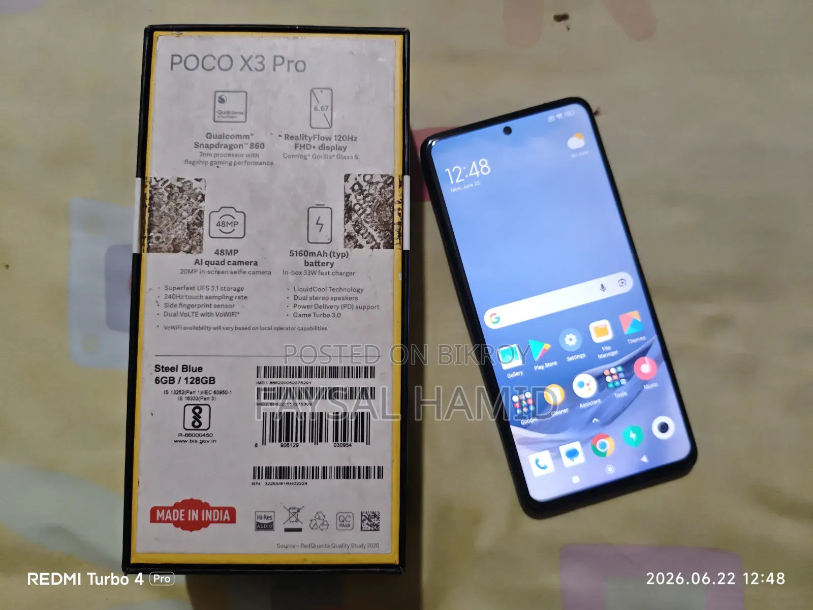 Xiaomi Poco X3 Pro 128 GB Blue