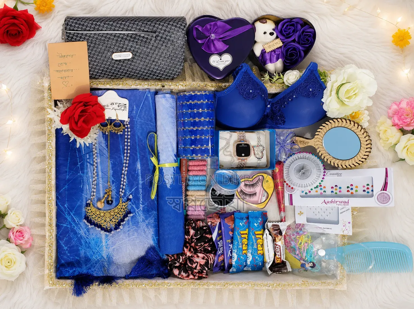 Birthday Anniversary Saree Gift Combo