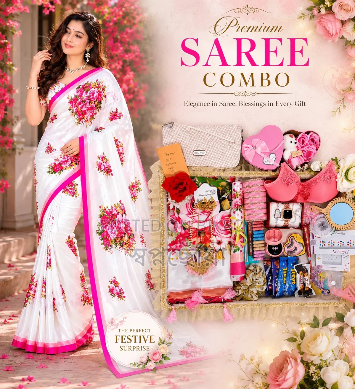 Special Gift Combo Set With Premium Saree