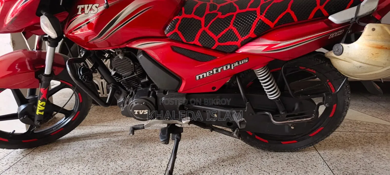 TVS Metro Plus 2017 Red