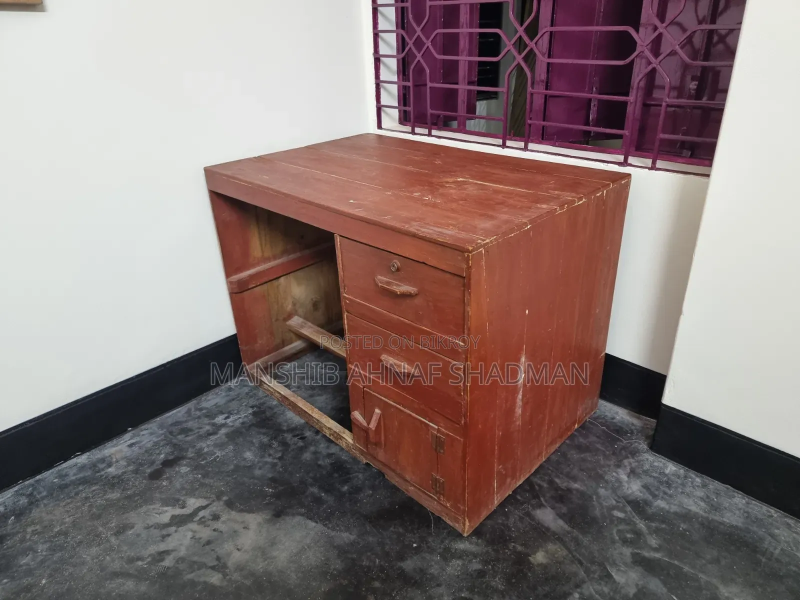 Kerosene Wood Desk Table