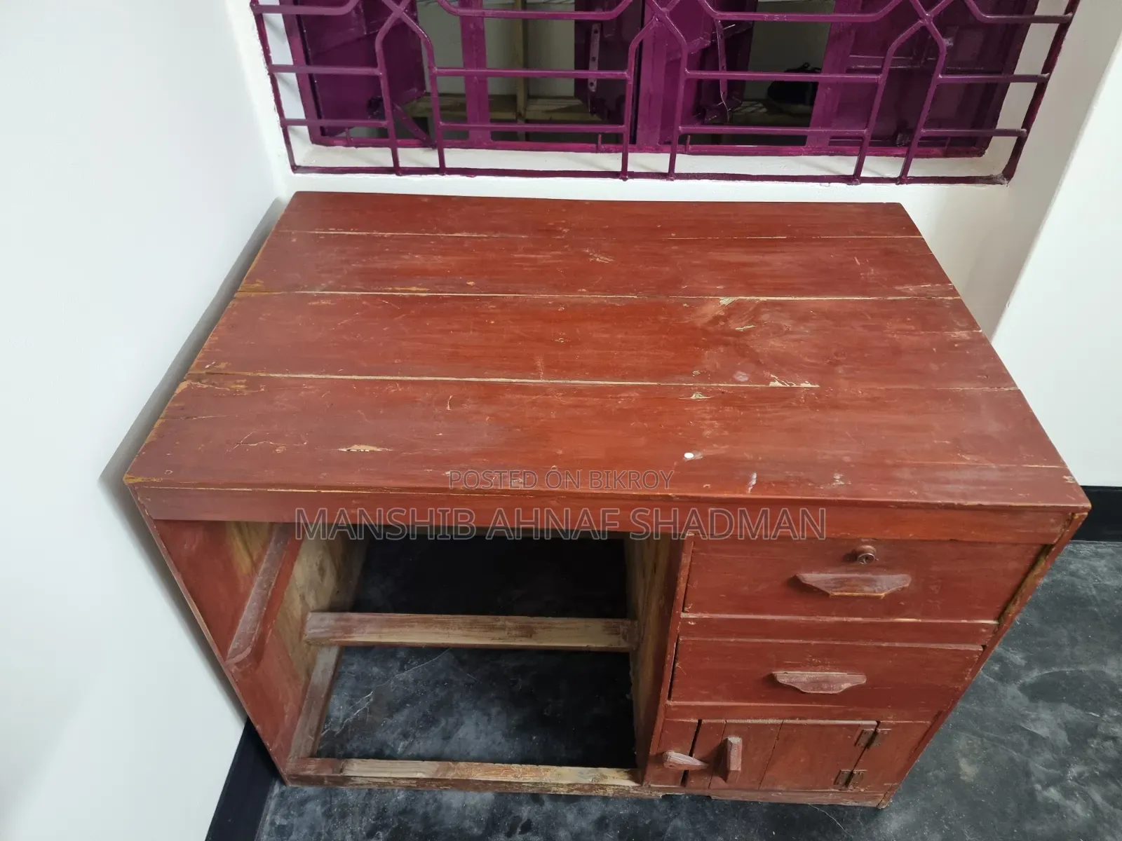 Kerosene Wood Desk Table