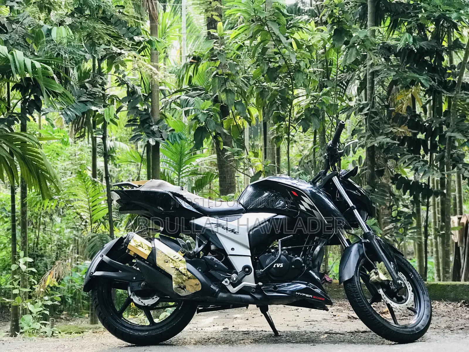 New TVS Apache 160 4V 2023 Black