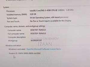 Desktop Computer 8GB Intel Core I5 HDD 500GB