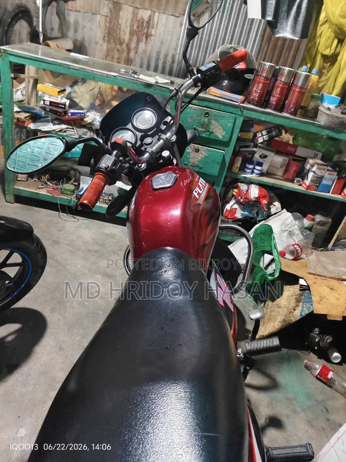 Bajaj Platina 100 2016 Red