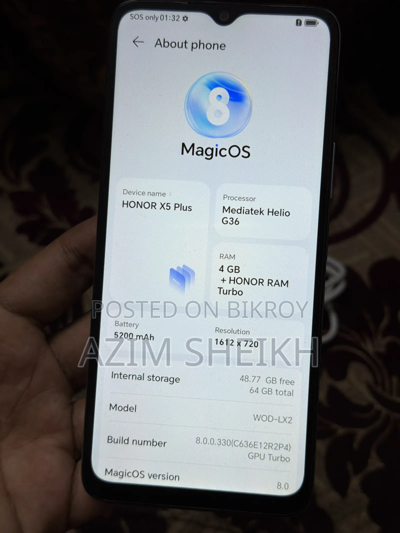 Honor X5 32 GB Blue