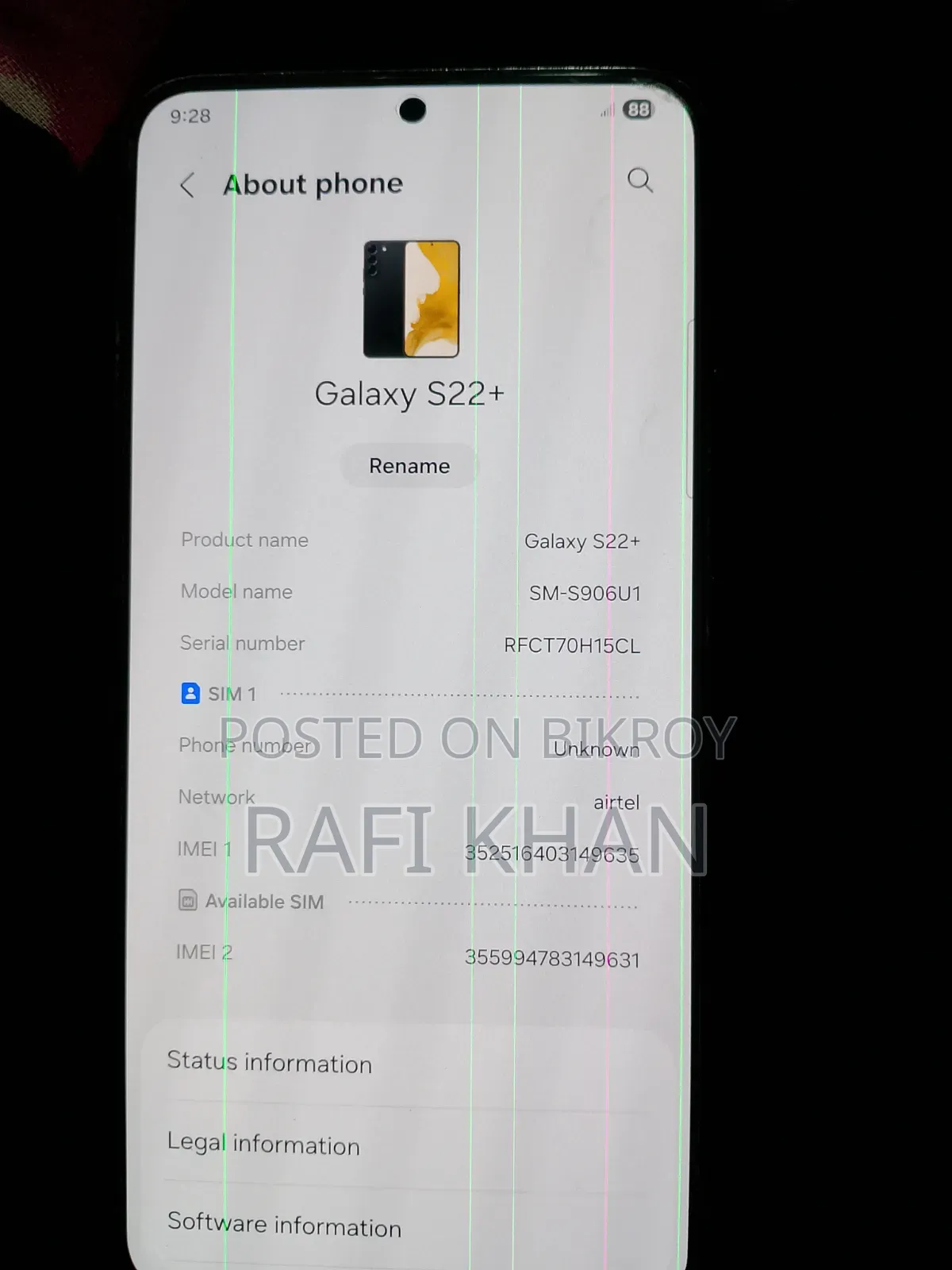 Samsung Galaxy S22+ 5G 128 GB Black