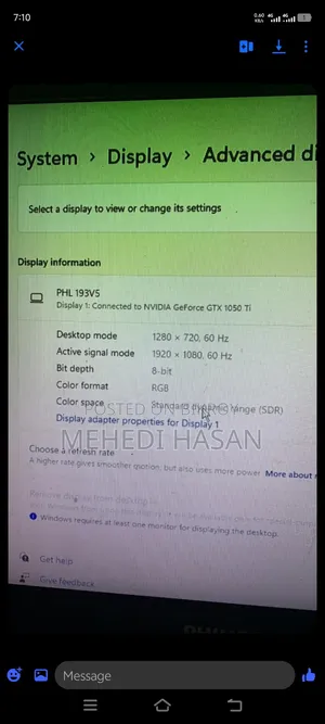 Nvidia Geforce GTX 1050 Ti (4gb)