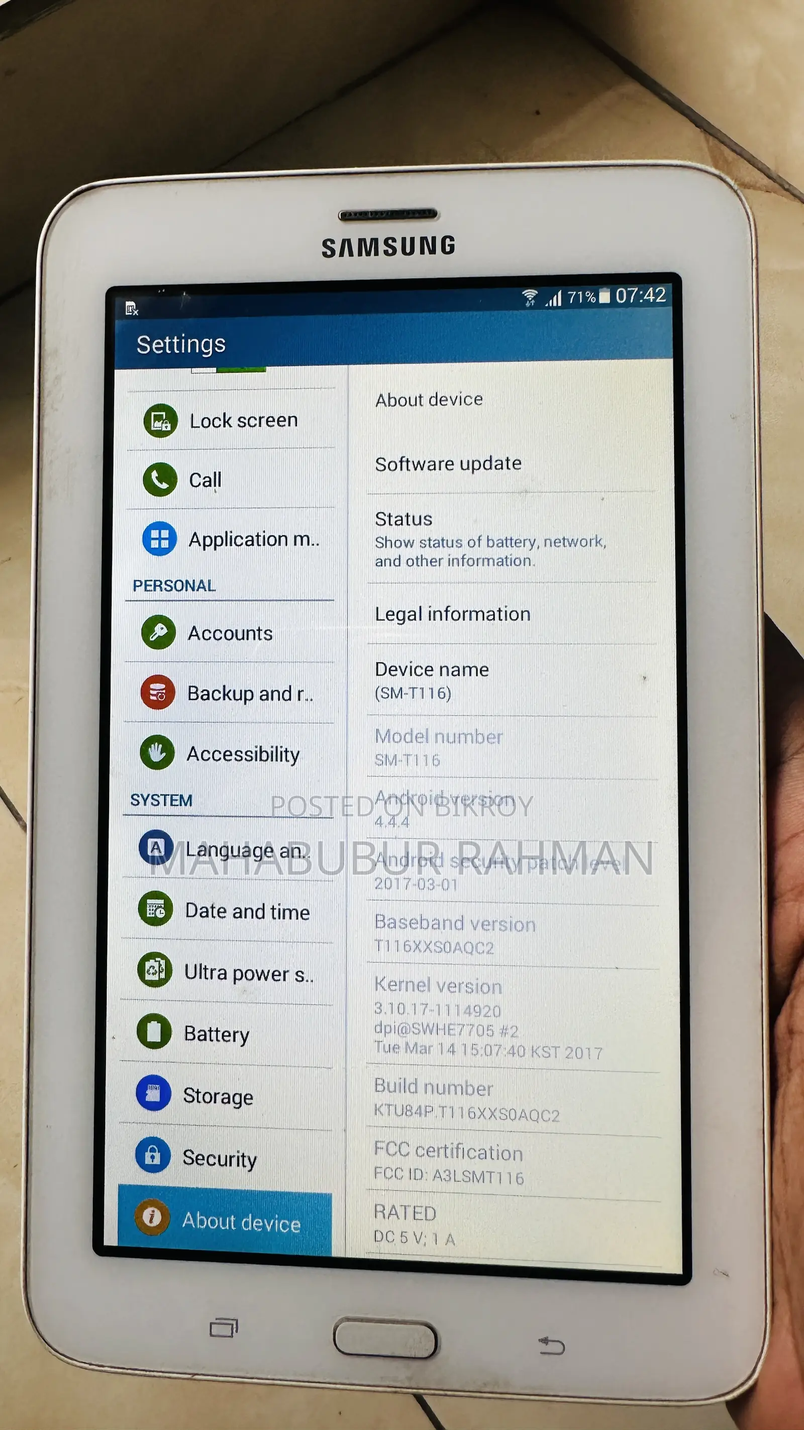 Samsung Galaxy Tab 3 Lite 7.0 4 GB White