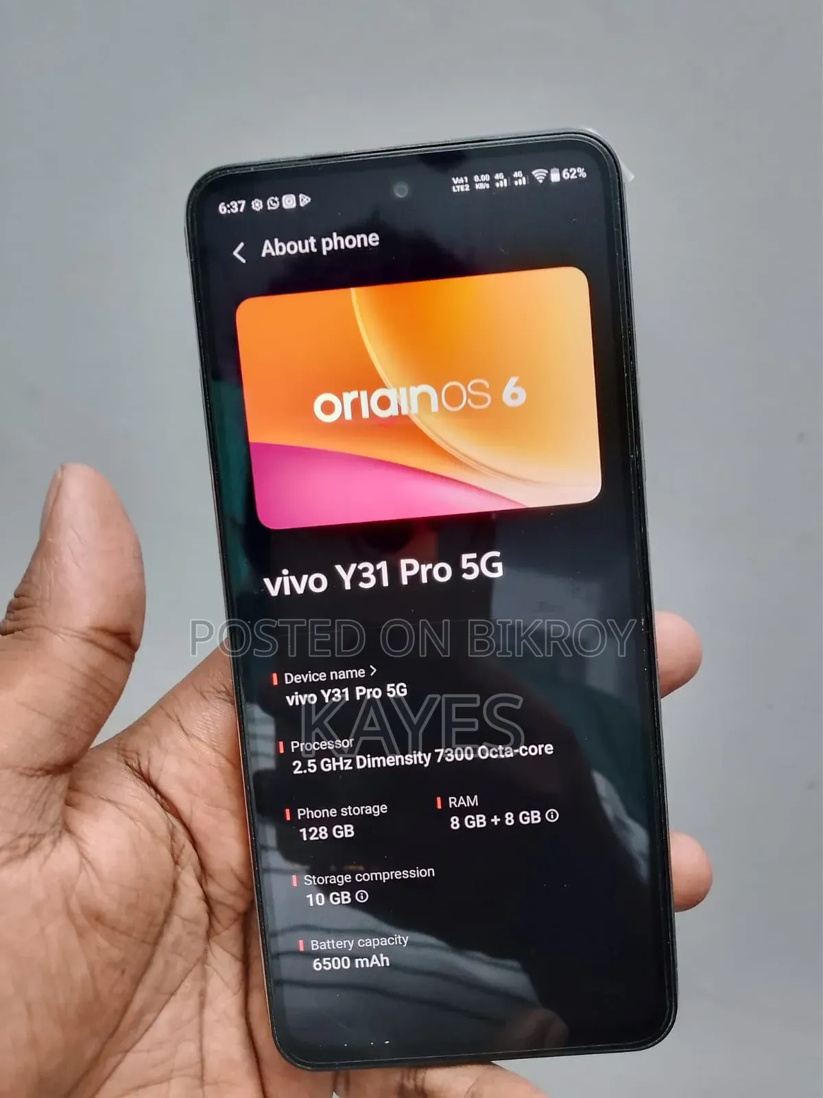 Vivo Y31 Pro 128 GB White