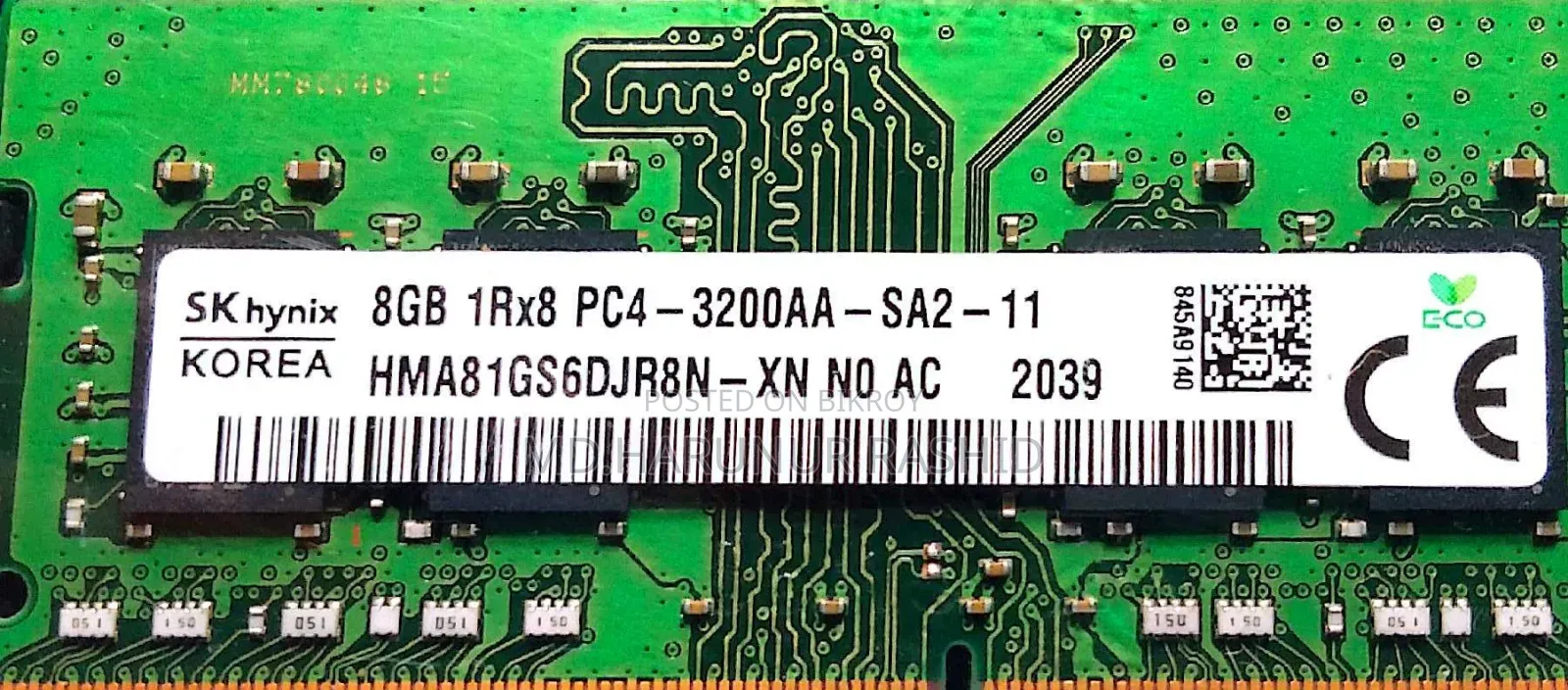 Sk Hynix 8gb Ddr4 3200mhz Laptop Ram