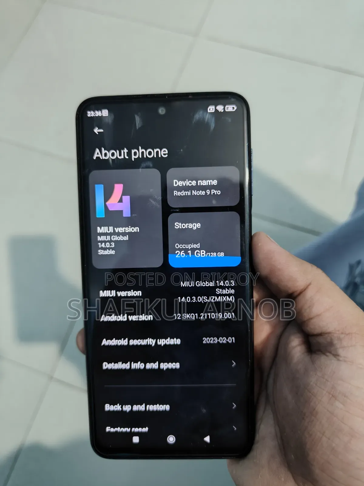 Xiaomi Redmi Note 9 Pro 128 GB Blue
