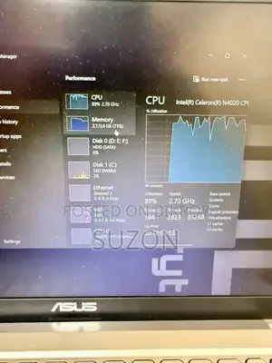 Laptop Asus 4GB Intel Celeron HDD+SSD 256GB